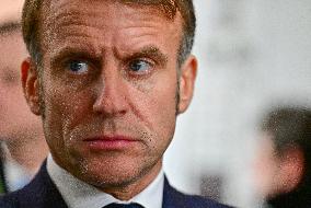 President Macron Inaugurates Baumettes 3 Extension - Marseille