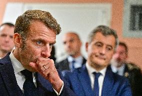 President Macron Inaugurates Baumettes 3 Extension - Marseille