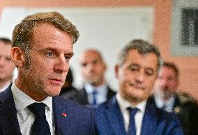 President Macron Inaugurates Baumettes 3 Extension - Marseille