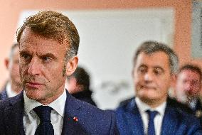 President Macron Inaugurates Baumettes 3 Extension - Marseille