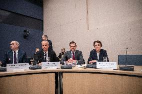Senate Culture Committee at the French Senate - Paris