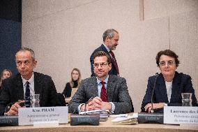 Senate Culture Committee at the French Senate - Paris