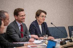 Senate Culture Committee at the French Senate - Paris
