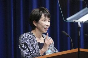 PM Takaichi meets press after parliamentary session ends