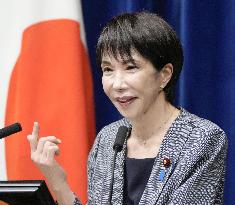 PM Takaichi meets press after parliamentary session ends