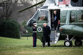 President Donald Trump on the South Lawn of the White House - DC