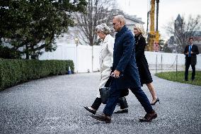 President Donald Trump on the South Lawn of the White House - DC