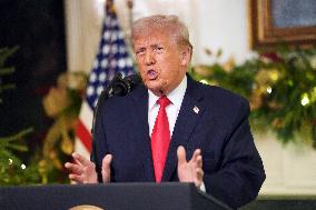 President Donald Trump Delivers An Address To The Nation - DC