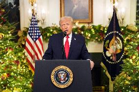 President Donald Trump Delivers An Address To The Nation - DC