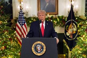 President Donald Trump Delivers An Address To The Nation - DC