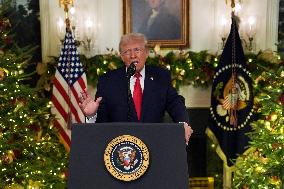 President Donald Trump Delivers An Address To The Nation - DC