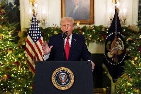President Donald Trump Delivers An Address To The Nation - DC