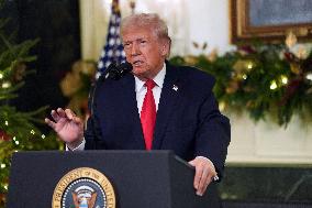 President Donald Trump Delivers An Address To The Nation - DC