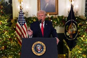 President Donald Trump Delivers An Address To The Nation - DC