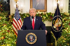 President Donald Trump Delivers An Address To The Nation - DC