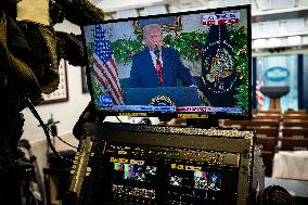 President Donald Trump Delivers An Address To The Nation - DC