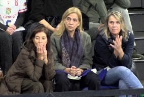 Infanta Cristina And Iñaki Urdangarin Coincide In The Party Of Their Son Pablo - Barcelona