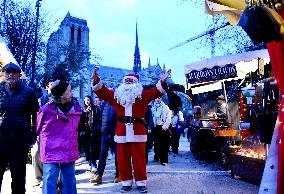 Christmas Market At Notre Dame de Paris - Paris