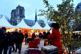 Christmas Market At Notre Dame de Paris - Paris