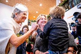 Queen Maxima Meets Children Before Signing Partnership - Utrecht