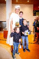 Queen Maxima Meets Children Before Signing Partnership - Utrecht