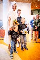 Queen Maxima Meets Children Before Signing Partnership - Utrecht