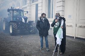Farmers Protest Ahead Of EU Summit - Brussels