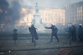 Farmers Protest Ahead Of EU Summit - Brussels