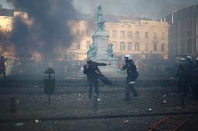 Farmers Protest Ahead Of EU Summit - Brussels
