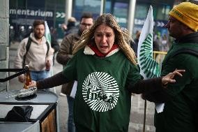 Farmers Protest Ahead Of EU Summit - Brussels
