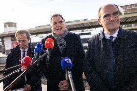 Visit of the Minister of Transport and the President of the SNCF at the Gare de Lyon - Paris AJ