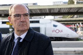 Visit of the Minister of Transport and the President of the SNCF at the Gare de Lyon - Paris AJ