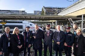 Visit of the Minister of Transport and the President of the SNCF at the Gare de Lyon - Paris AJ