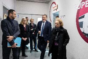 Visit of the Minister of Transport and the President of the SNCF at the Gare de Lyon - Paris AJ