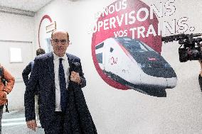 Visit of the Minister of Transport and the President of the SNCF at the Gare de Lyon - Paris AJ