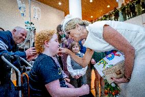 Queen Maxima Meets Children Before Signing Partnership - Utrecht