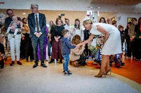 Queen Maxima Meets Children Before Signing Partnership - Utrecht