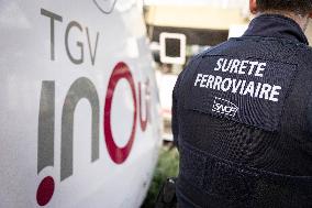 Illustration of the Gare de Lyon during the Christmas holiday departures - Paris AJ