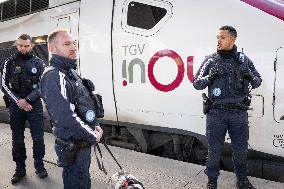 Illustration of the Gare de Lyon during the Christmas holiday departures - Paris AJ