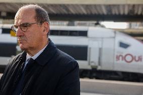 Visit of the Minister of Transport and the President of the SNCF at the Gare de Lyon - Paris