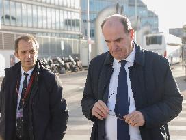 Visit of the Minister of Transport and the President of the SNCF at the Gare de Lyon - Paris