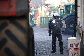 Farmers Protest Ahead Of EU Summit - Brussels