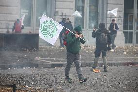 Farmers Protest Ahead Of EU Summit - Brussels