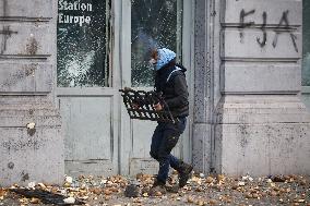 Farmers Protest Ahead Of EU Summit - Brussels