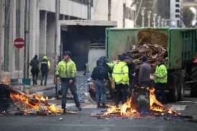 Farmers Protest Ahead Of EU Summit - Brussels
