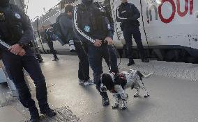 SNCF Illustration de la Police Ferroviaire a la Gare de Lyon