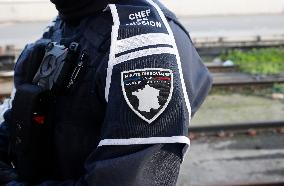 SNCF Illustration de la Police Ferroviaire a la Gare de Lyon