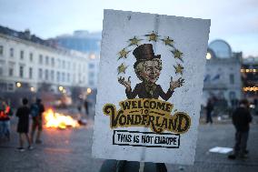 Farmers Protest Ahead Of EU Summit - Brussels