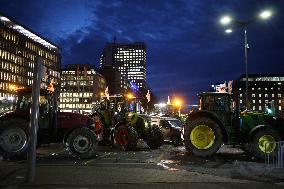Farmers Protest Ahead Of EU Summit - Brussels