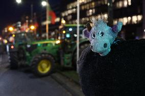 Farmers Protest Ahead Of EU Summit - Brussels